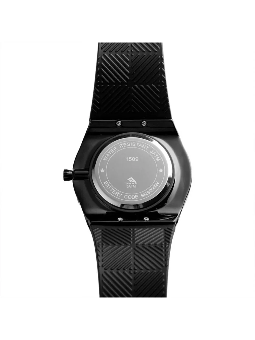 Men's Blue Quartz Casual Silicone Strap 30m Water Resistant Sports Wrist Watch